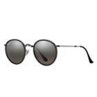 Ray-ban Round Folding Gunmetal Sunglasses, Polarized Gray Lenses - Rb3517
