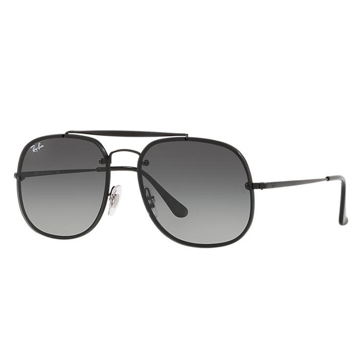 Ray-ban Blaze General Black Sunglasses, Gray Lenses - Rb3583n