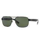 Ray-ban Black Sunglasses, Polarized Green Lenses - Rb3530