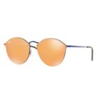 Ray-ban Blaze Round Blue Sunglasses, Orange Lenses - Rb3574n