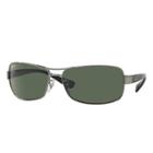 Ray-ban Men's Black Sunglasses, Polarized Green Lenses - Rb3379