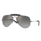 Ray-ban Men's Outdoorsman Craft @collection Gunmetal Sunglasses, Polarized Gray Lenses - Rb3422q