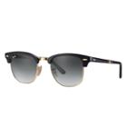 Ray-ban Clubmaster Folding @collection Gold Sunglasses, Gray Lenses - Rb2176