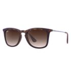 Ray-ban Gunmetal Sunglasses, Brown Lenses - Rb4221