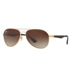 Ray-ban Black Sunglasses, Brown Lenses - Rb3549