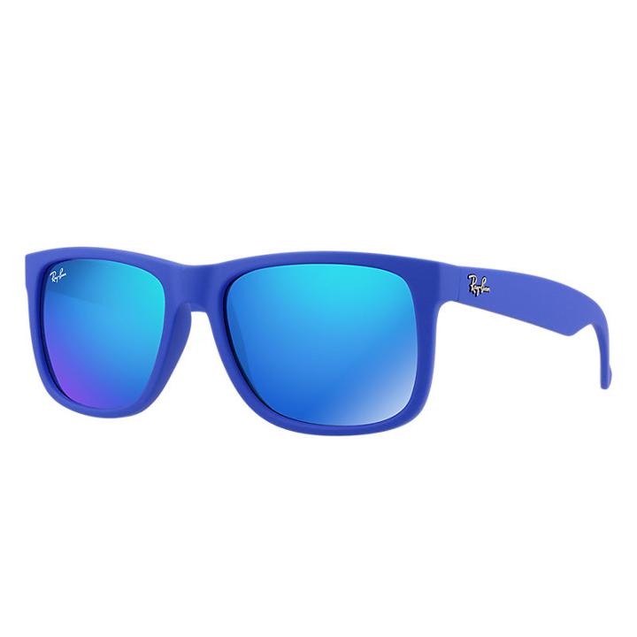 Ray-ban Men's Justin Color Mix Blue Sunglasses, Blue Sunglasses Lenses - Rb4165