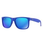 Ray-ban Men's Justin Color Mix Blue Sunglasses, Blue Sunglasses Lenses - Rb4165