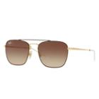 Ray-ban Gold Sunglasses, Brown Lenses - Rb3588