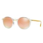 Ray-ban Yellow Sunglasses, Pink Lenses - Rb4242