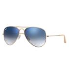 Ray-ban Men's Men's Aviator Gold  Sunglasses, Blue  Lenses - Rb3025