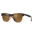 Ray-ban Men's Clubmaster Oversized @collection Tortoise Sunglasses, Brown Lenses - Rb4175