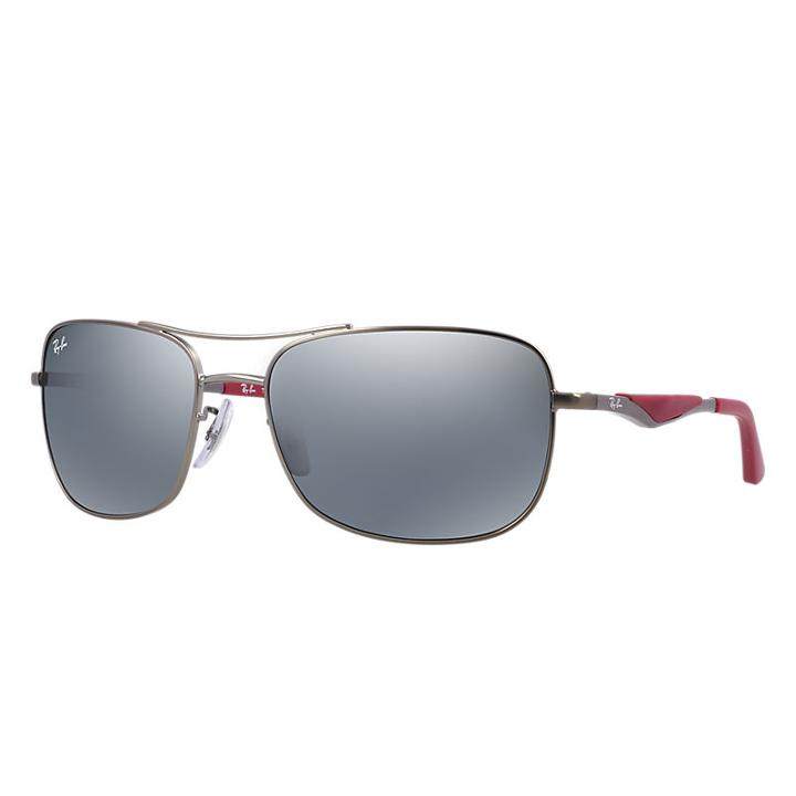 Ray-ban Gunmetal Sunglasses, Gray Lenses - Rb3515