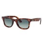 Ray-ban Wayfarer Ease Tortoise Sunglasses, Blue Lenses - Rb4340