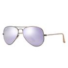 Ray-ban Aviator Copper Sunglasses, Polarized Violet Flash Lenses - Rb3025