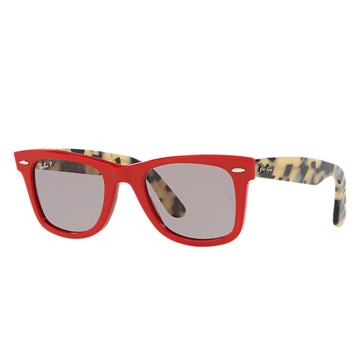 Ray-ban Wayfarer Pop Blue Sunglasses, Polarized Blue Sunglasses Lenses - Rb2140