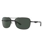 Ray-ban Black Sunglasses, Green Lenses - Rb3515