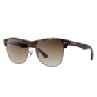 Ray-ban Clubmaster Oversized Blue Sunglasses, Brown Lenses - Rb4175
