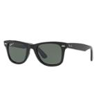 Ray-ban Wayfarer Ease Black Sunglasses, Polarized Green Lenses - Rb4340