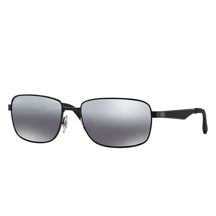 Ray-ban Black Sunglasses, Polarized Gray Lenses - Rb3529