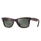 Ray-ban Men's Original Wayfarer Tortoise Sunglasses, Green Lenses - Rb2140