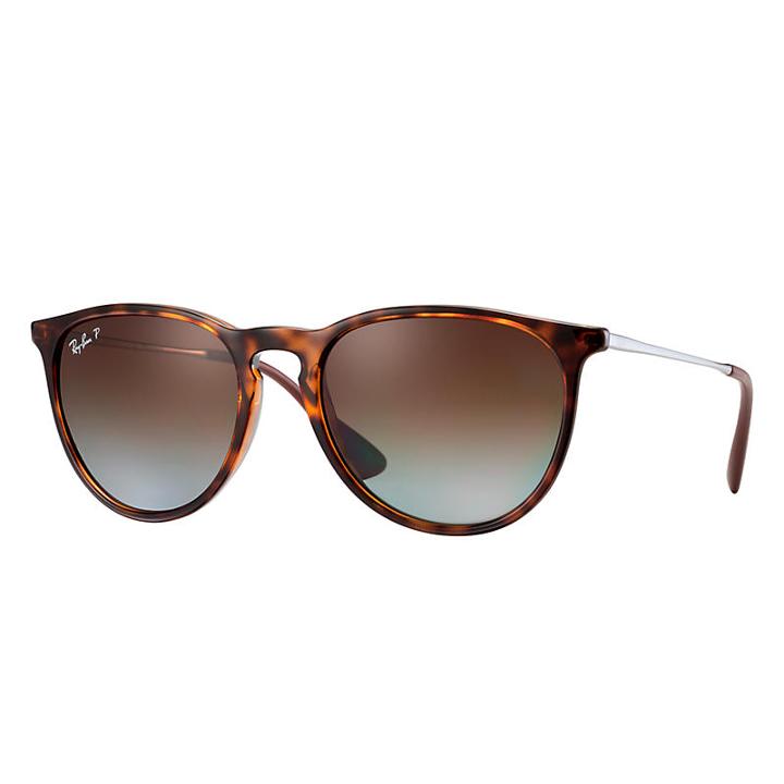 Ray-ban Women's Erika Classic Gunmetal Sunglasses, Polarized Brown Lenses - Rb4171