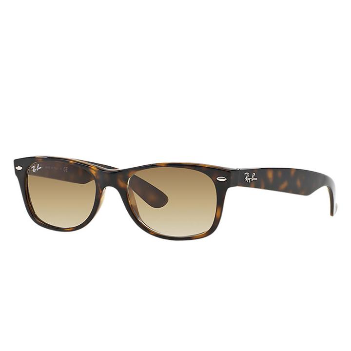Ray-ban Men's New Wayfarer Tortoise Sunglasses, Brown Lenses