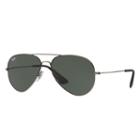 Ray-ban Black Sunglasses, Green Lenses - Rb3558
