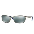 Ray-ban Gunmetal Sunglasses, Gray Lenses - Rb3534