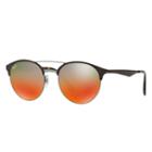 Ray-ban Brown Sunglasses, Orange Lenses - Rb3545