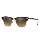 Ray-ban Clubmaster @collection Black Sunglasses, Brown Lenses - Rb3016