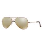 Ray-ban Aviator @collection Copper Sunglasses, Brown Lenses - Rb3025