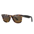 Ray-ban Original Wayfarer Fleck Black Sunglasses, Brown Lenses - Rb2140