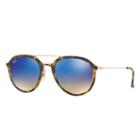 Ray-ban Gold Sunglasses, Blue Lenses - Rb4253