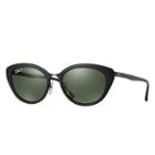 Ray-ban Women's Black Sunglasses, Polarized Green Lenses - Rb4250