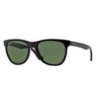 Ray-ban Black Sunglasses, Green Lenses - Rb4184