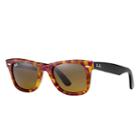 Ray-ban Men's Men's Original Wayfarer Fleck Black  Sunglasses, Brown Lenses - Rb2140