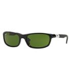 Ray-ban Rj9056s Junior Black Sunglasses, Green Lenses - Rb9056s