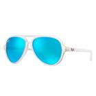 Ray-ban Cats 5000 Transparent Sunglasses, Blue Flash Lenses - Rb4125