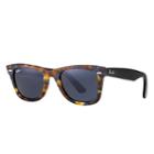 Ray-ban Men's Original Wayfarer Fleck Black Sunglasses, Blue Lenses - Rb2140