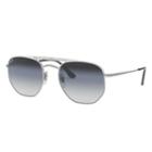 Ray-ban Silver Sunglasses, Blue Lenses - Rb3609