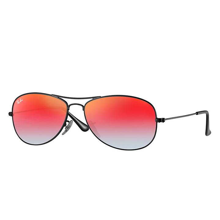 Ray-ban Cockpit  Black Sunglasses, Orange Flash Lenses - Rb3362