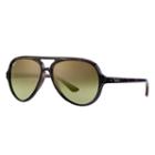 Ray-ban Cats 5000 Classic Tortoise Sunglasses, Green Lenses - Rb4125