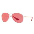 Ray-ban Alex Copper Sunglasses, Red Lenses - Rb4201