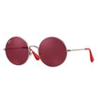 Ray-ban Ja-jo Silver Sunglasses, Red Lenses - Rb3592