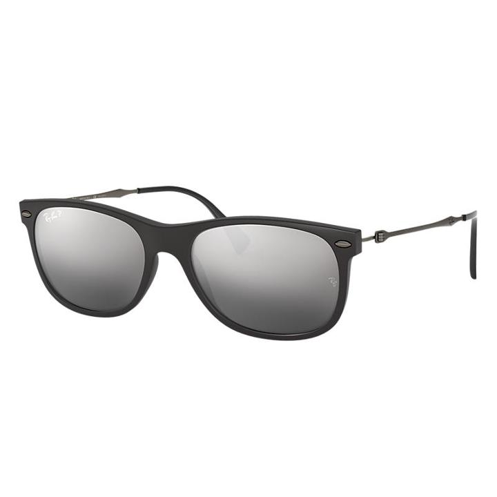 Ray-ban Gunmetal Sunglasses, Polarized Gray Lenses - Rb4318