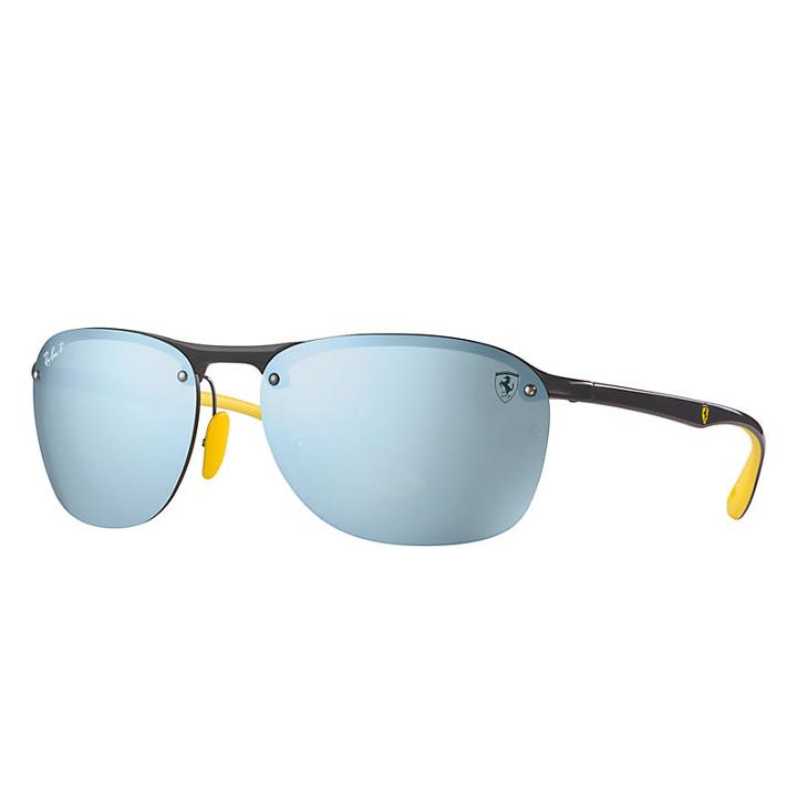 Ray-ban Scuderia Ferrari Collection Grey Sunglasses, Polarized Gray Lenses - Rb4302m