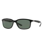 Ray-ban Black Sunglasses, Green Lenses - Rb4215