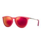 Ray-ban Izzy Junior Silver Sunglasses, Red Lenses - Rb9060s