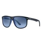 Ray-ban Black Sunglasses, Blue Lenses - Rb4147
