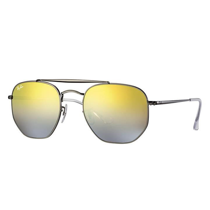 Ray-ban Marshal Gunmetal Sunglasses, Brown Lenses - Rb3648